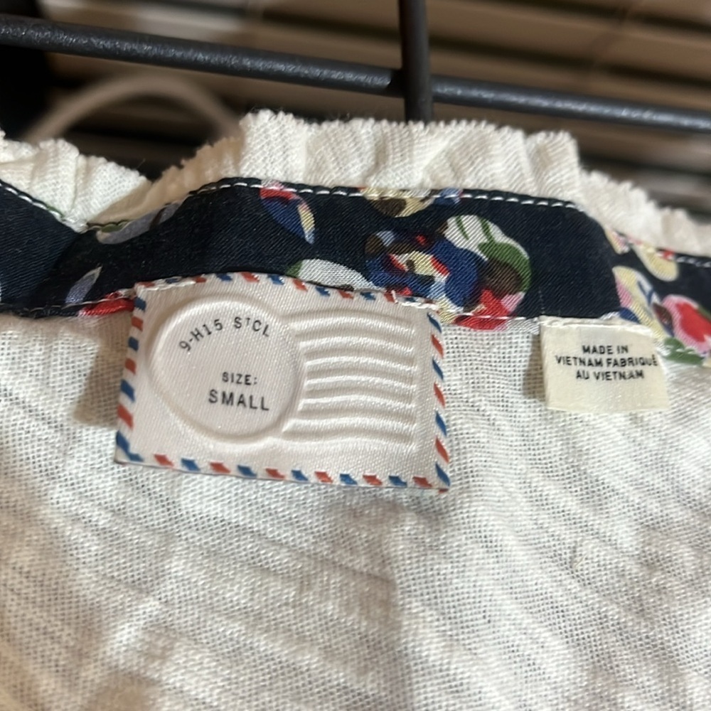 Anthropologie Postmark Cream Long Sleeve Top Size S - Picture 4 of 6